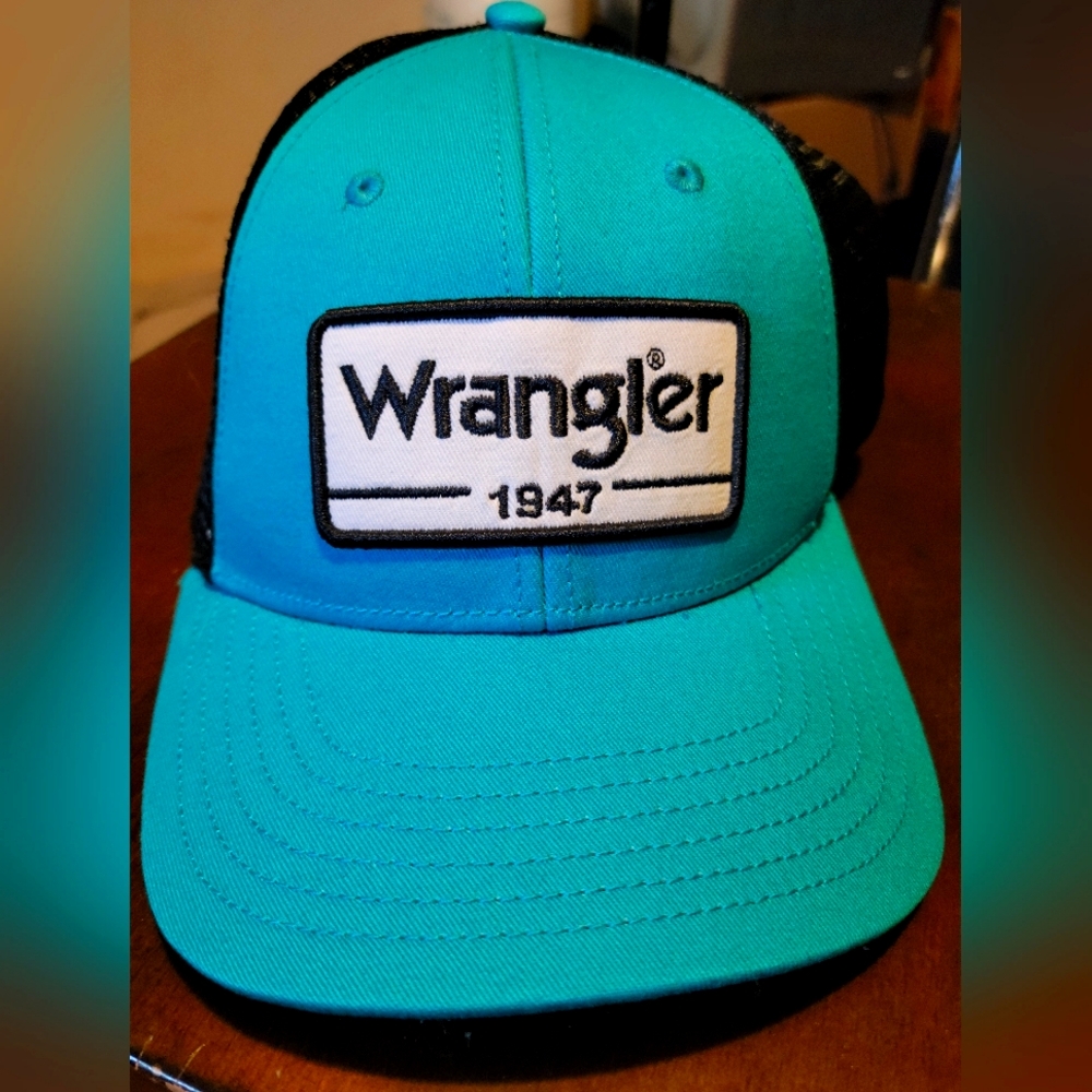 Turquoise Wrangler hat
